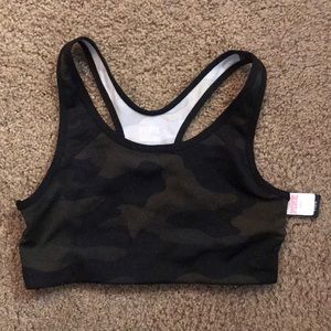 VS PINK camo sports bra